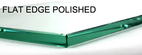 flat edge polished glass