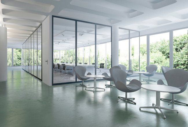 We offer customizable glass partition walls for your commercial office space